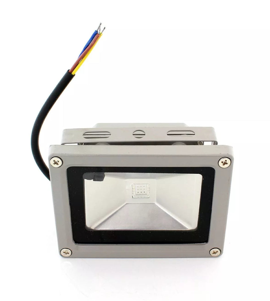 10W Prožektorius, 120°, keičiantis spalvas, su pulteliu (IR)