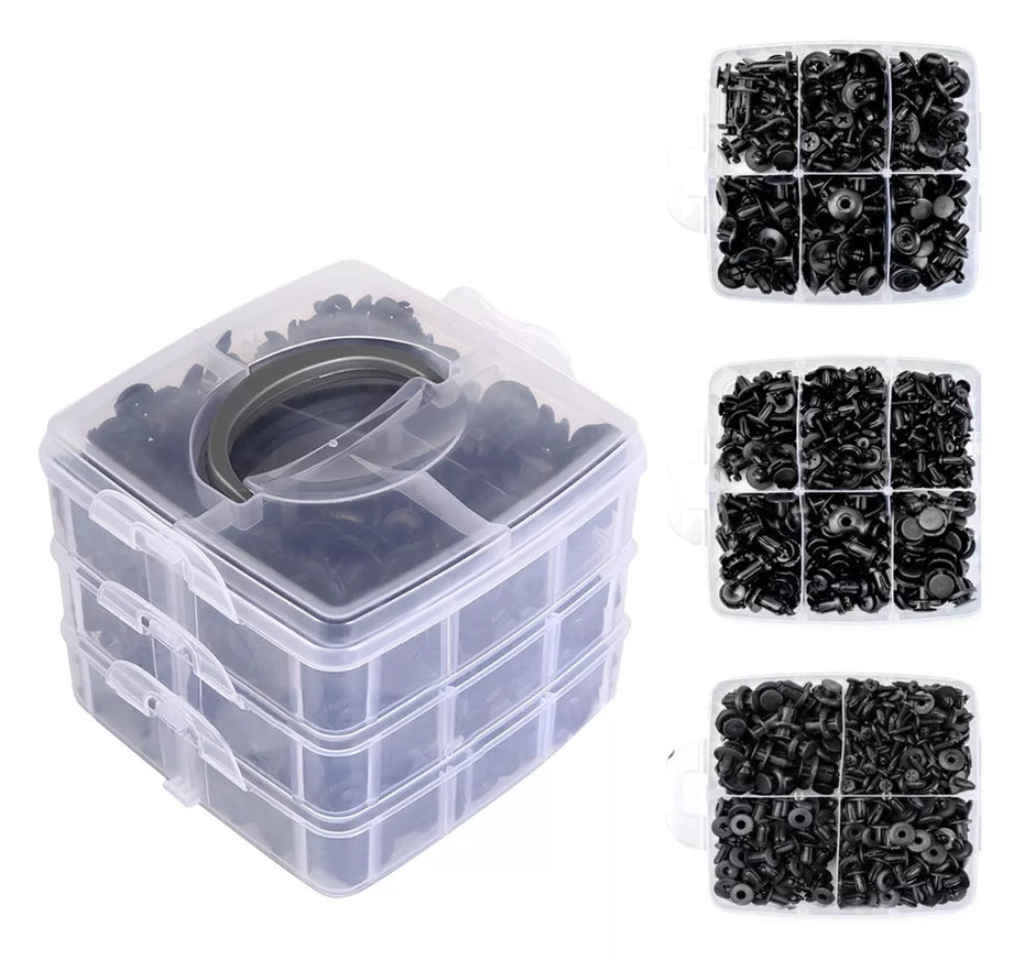 625 automobilių kaiščių/smeigių rinkinys