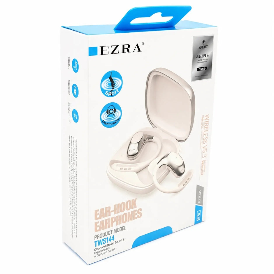 Belaidės ausinės su įkrovimo dėklu EZRA TWS143