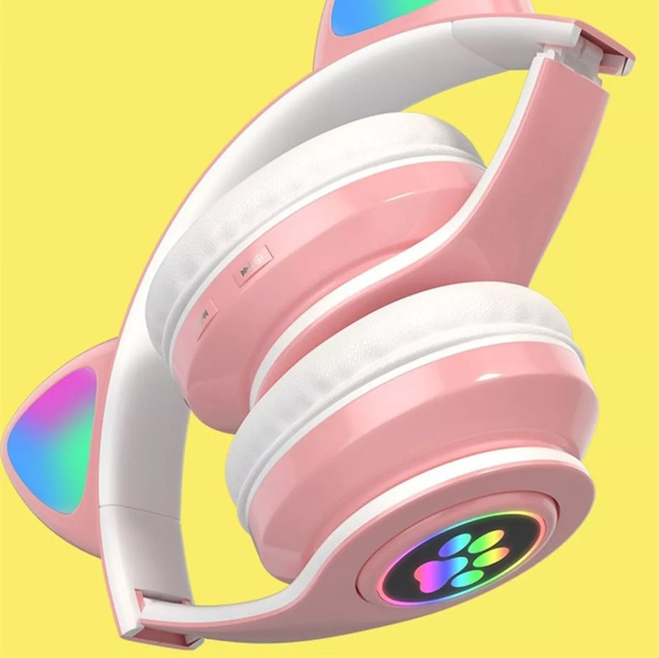 Belaidės Ausinės Su LED Ausimis