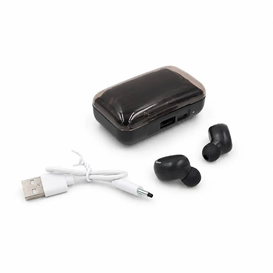 Belaidės Bluetooth ausinės su įkrovimo dėklu TR2474A