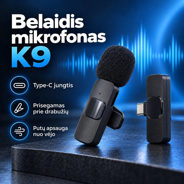 Belaidis mikrofonas Type-C