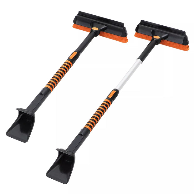 Daugiafunkcė teleskopinė automobilio valymo šluota su ledo grandikliu