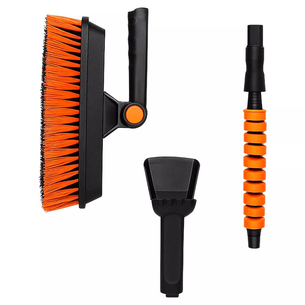 Daugiafunkcė teleskopinė automobilio valymo šluota su ledo grandikliu