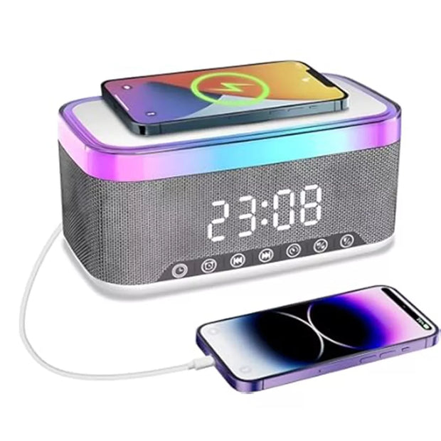 Garso kolonėlė + laikrodis + įkroviklis