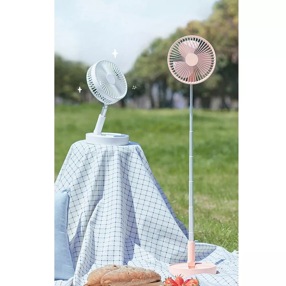 Įkraunamas ventiliatorius - Rožinė