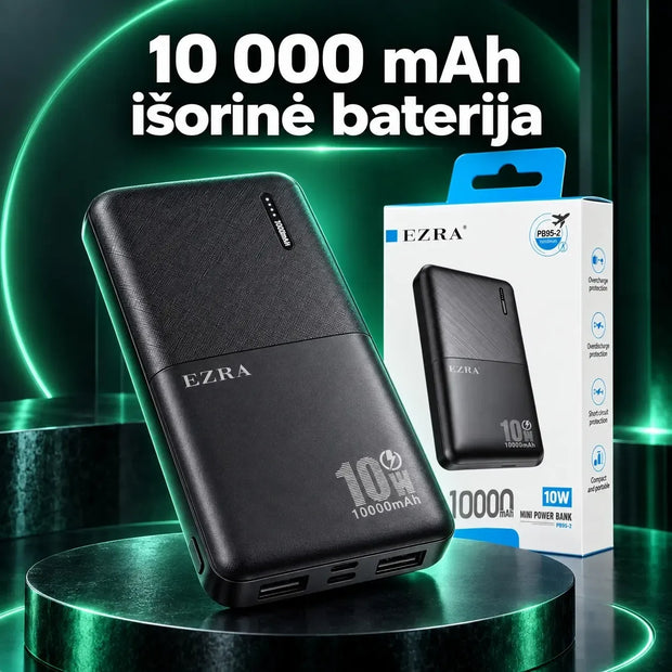 Išorinė baterija EZRA PB95-2 10 000 mAh