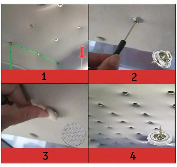 Kniedės automobilio luboms