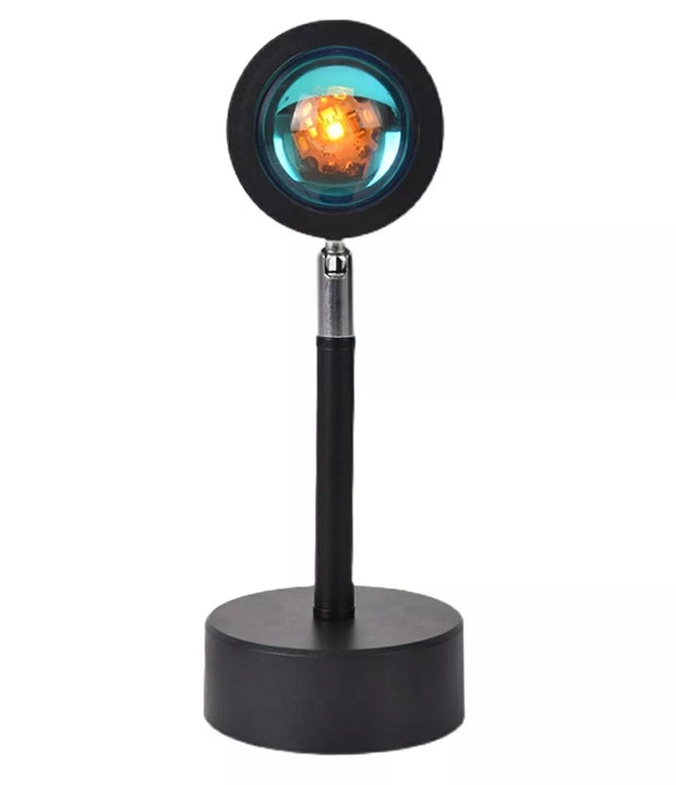 Kompaktiška LED saulėlydžio lempa