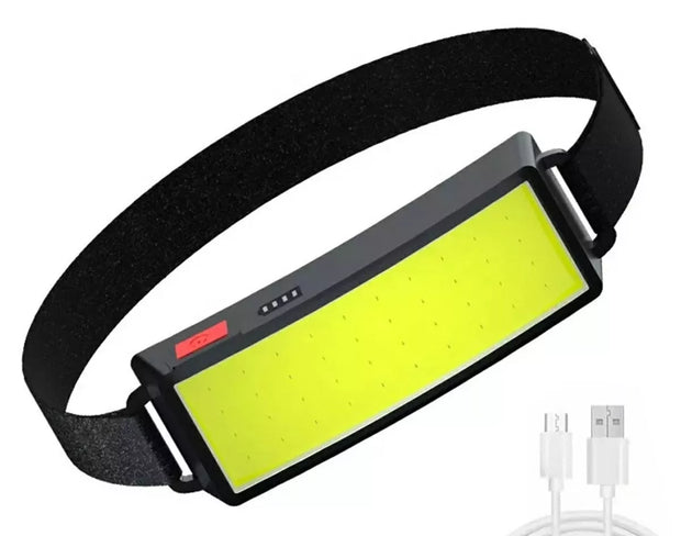 Kompaktiškas LED COB galvos žibintuvėlis