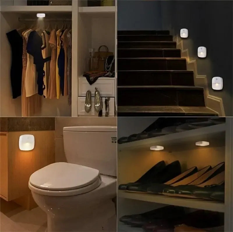 LED naktinė lemputė su judesio ir prieblandos jutikliais