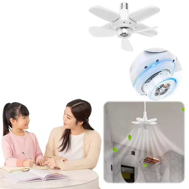 LED šviestuvas su ventiliatoriumi