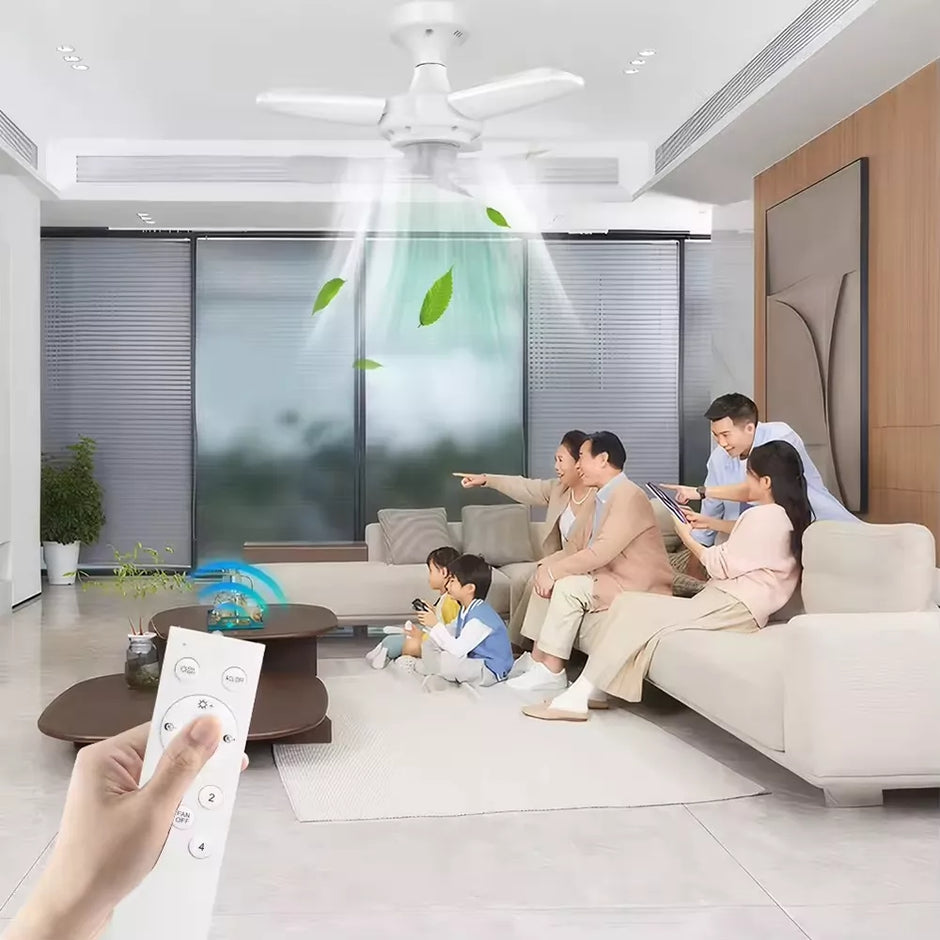 LED šviestuvas su ventiliatoriumi