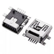 Lituojamas Lizdas Mini USB SMD 5 Pin