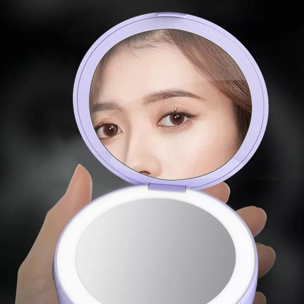 Makiažo veidrodėlis su POWERBANK