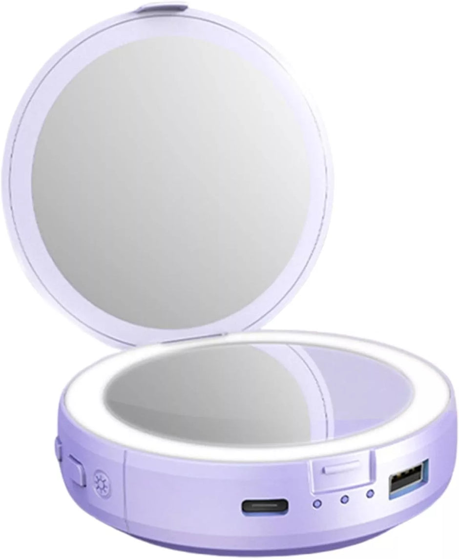 Makiažo veidrodėlis su POWERBANK