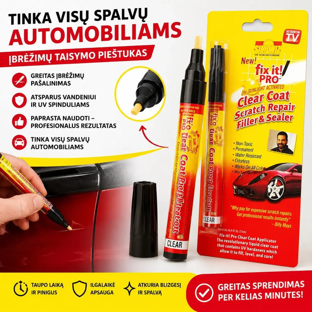 Markeris įbrėžimų šalinimui automobiliui