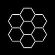 Modulinis lubinis LED šviestuvas Hexagon