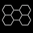 Modulinis lubinis LED šviestuvas Hexagon