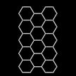 Modulinis lubinis LED šviestuvas Hexagon