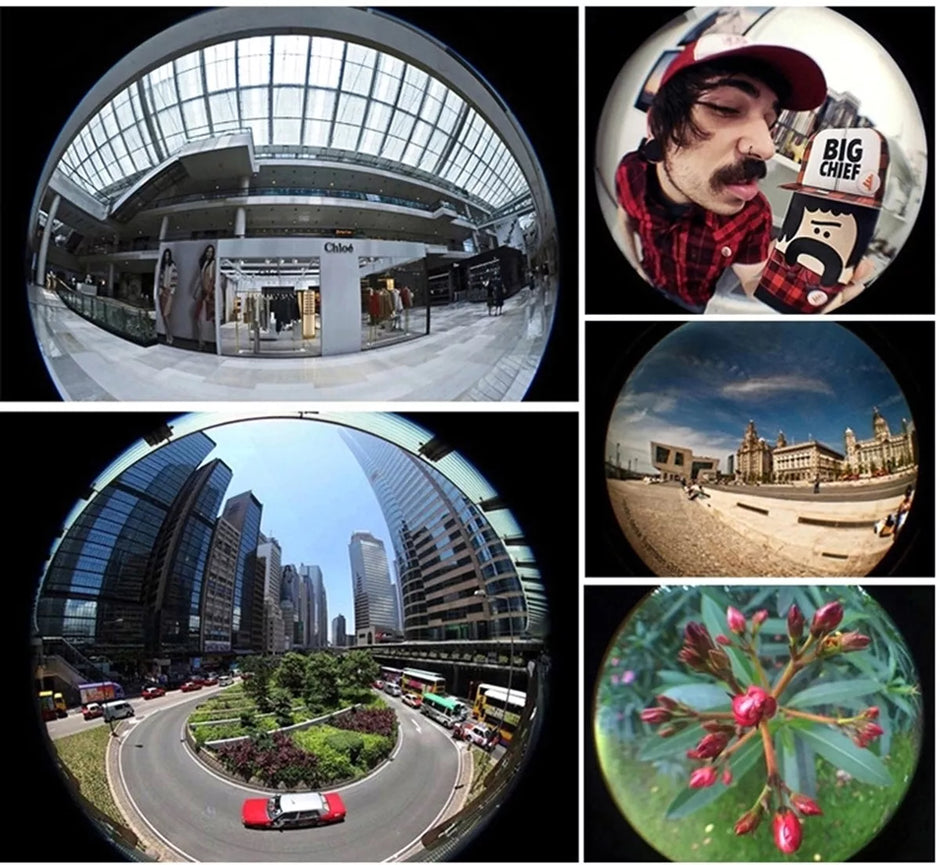 Objektyvų rinkinys telefonui 3in1