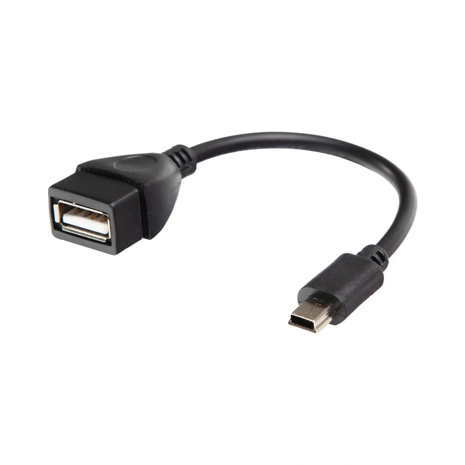 OTG adapteris „miniUSB–USB-A“, 15 cm