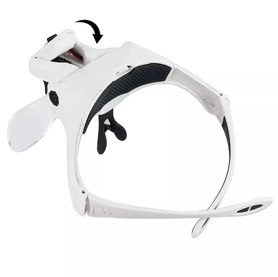 Padidinantys akiniai su LED apšvietimu