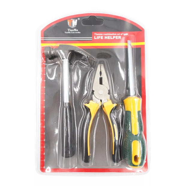 Plaktuko, replių ir atsuktuvo rinkinys