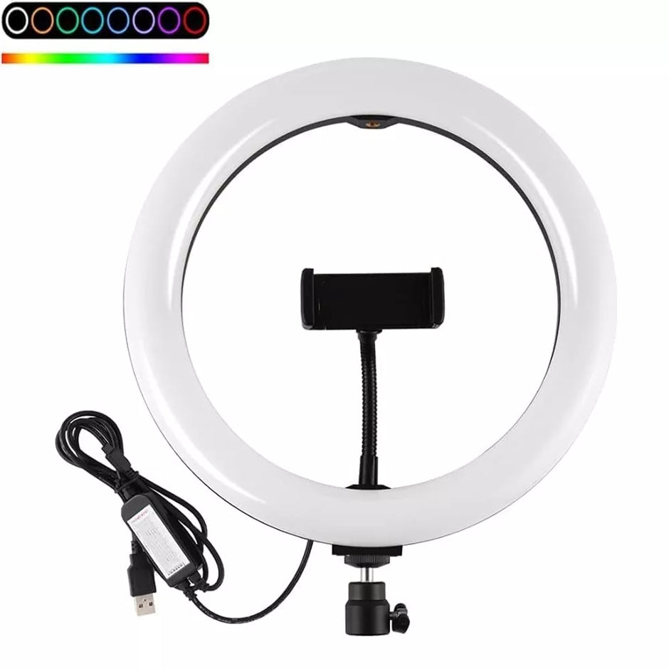 RGB žiedo formos lempa
