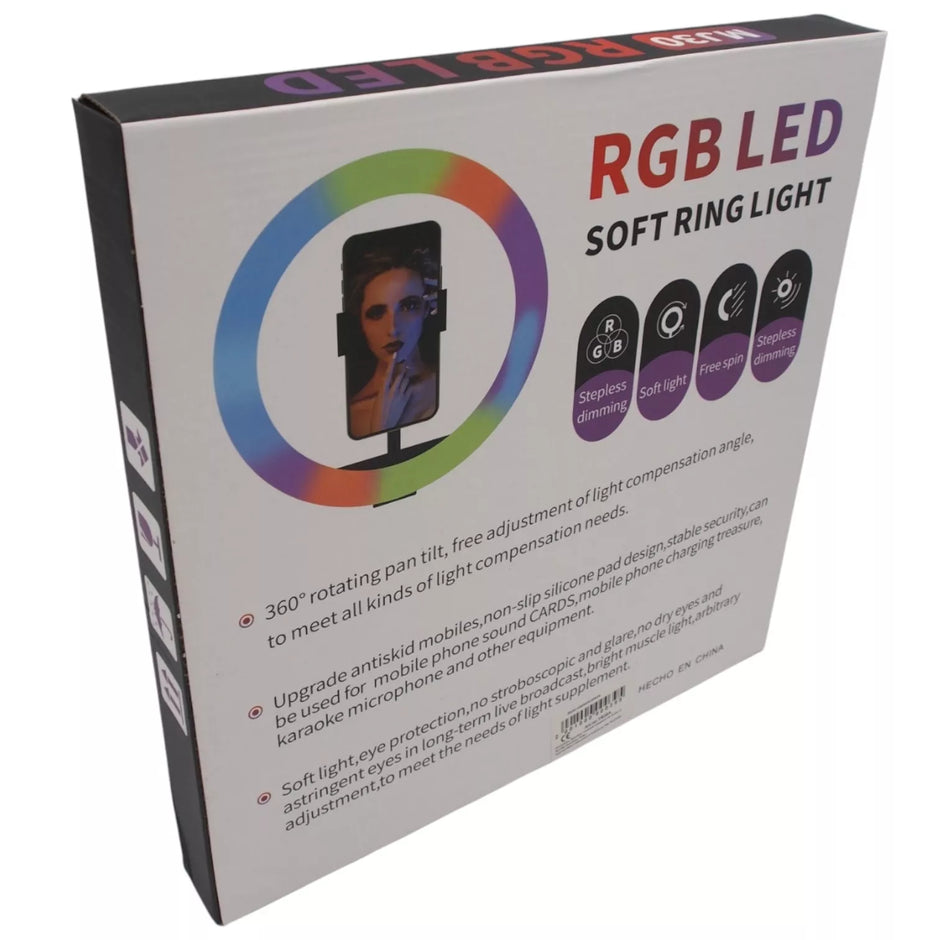 RGB žiedo formos lempa