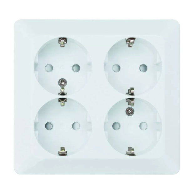 Rozetė 4-vietė 25A su įžeminimu