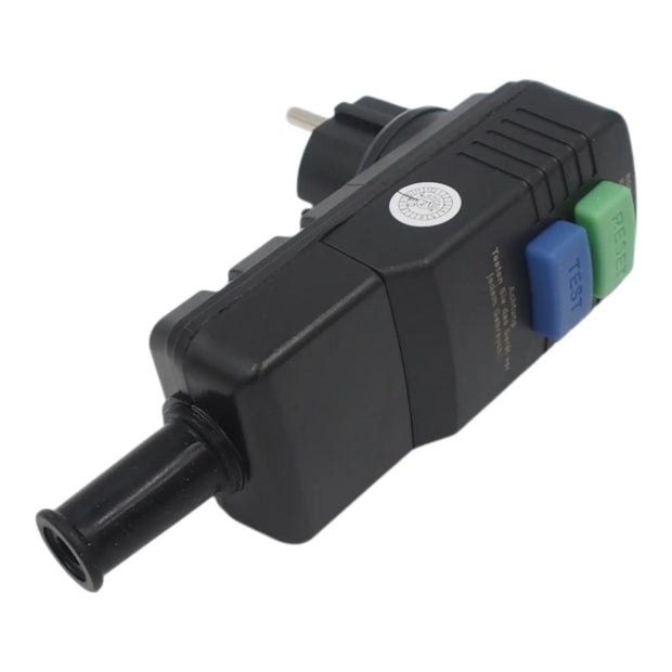 Saugos RCD adapteris (nuotėkio relė su TEST/RESET mygtukais)