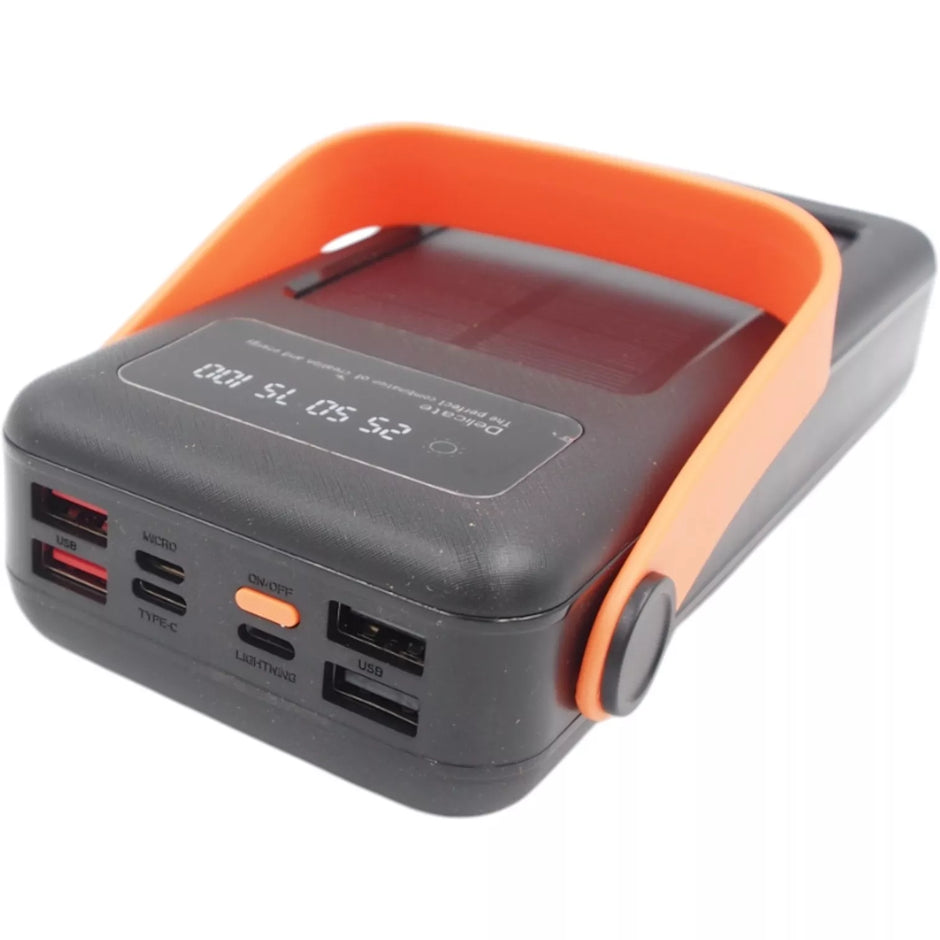 Saulės energija įkraunamas išorinis akumuliatorius (Power Bank)