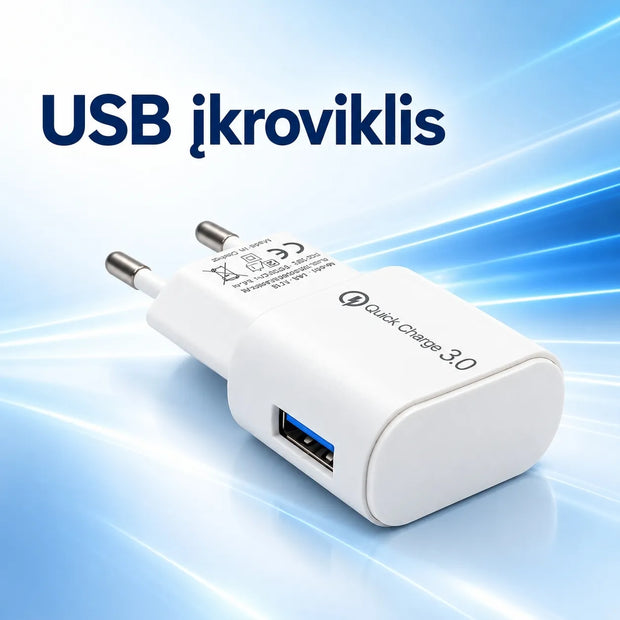 Sieninis USB įkroviklis TR2479B