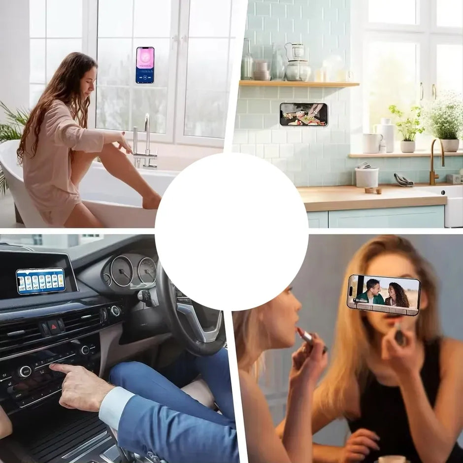 Silikoninė lipni plokštelė telefonui PILKA