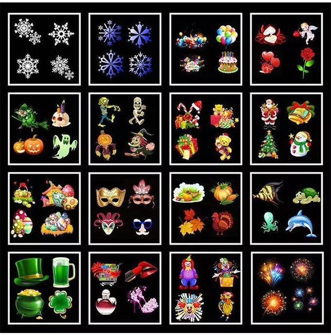 Šventinis projektorius 16 in 1