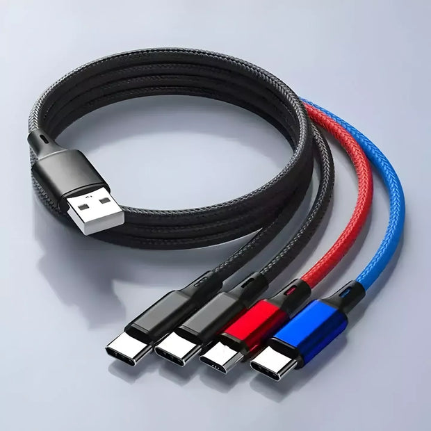 Universalus 4in1 įkrovimo laidas