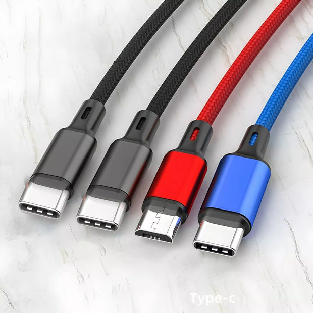 Universalus 4in1 įkrovimo laidas