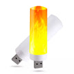 USB liepsnos imitacijos LED