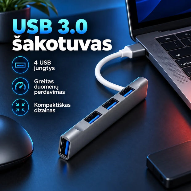 USB šakotuvas (USB Hub) su 4 USB jungtimis TR2480