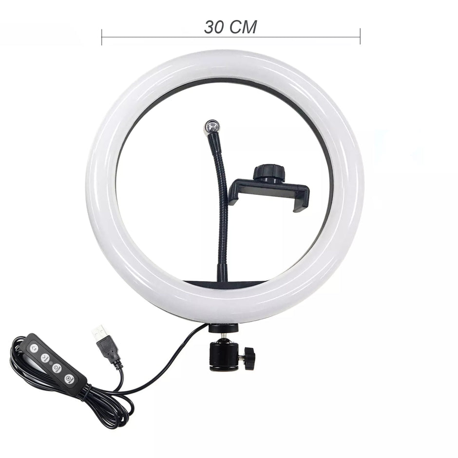 Žiedo Formos Lempa Fotografavimui, Makiažui 24W