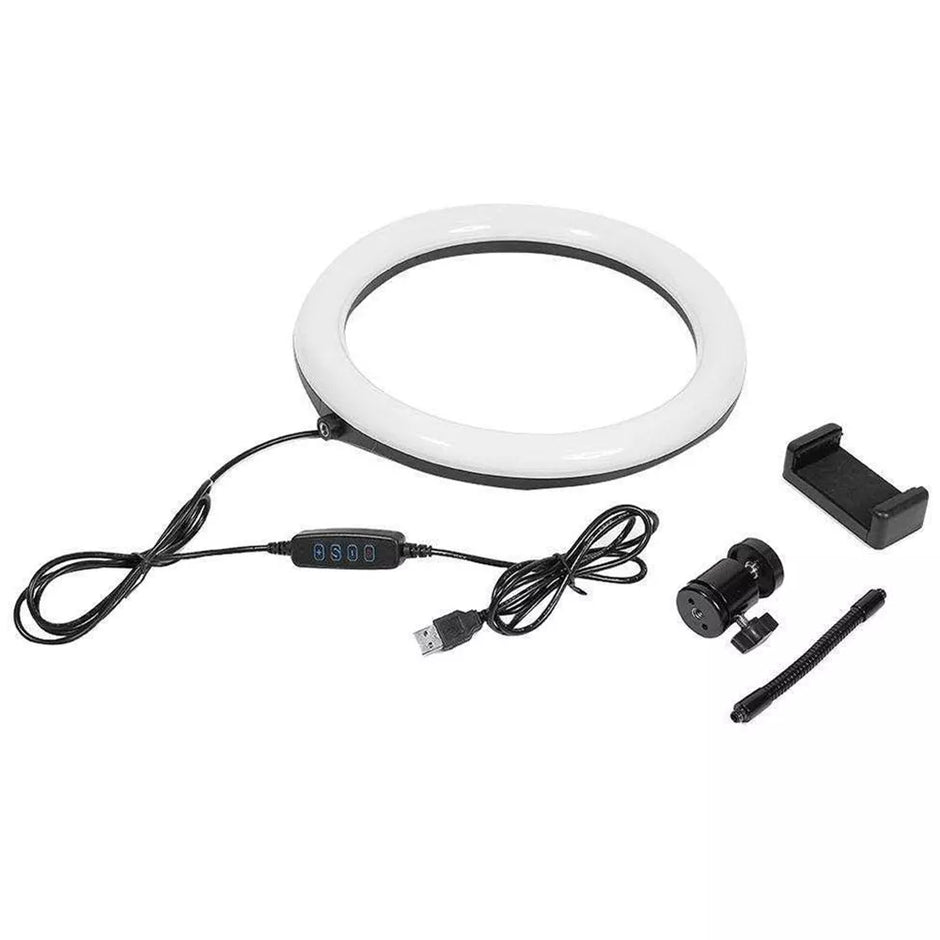 Žiedo Formos Lempa Fotografavimui, Makiažui 24W